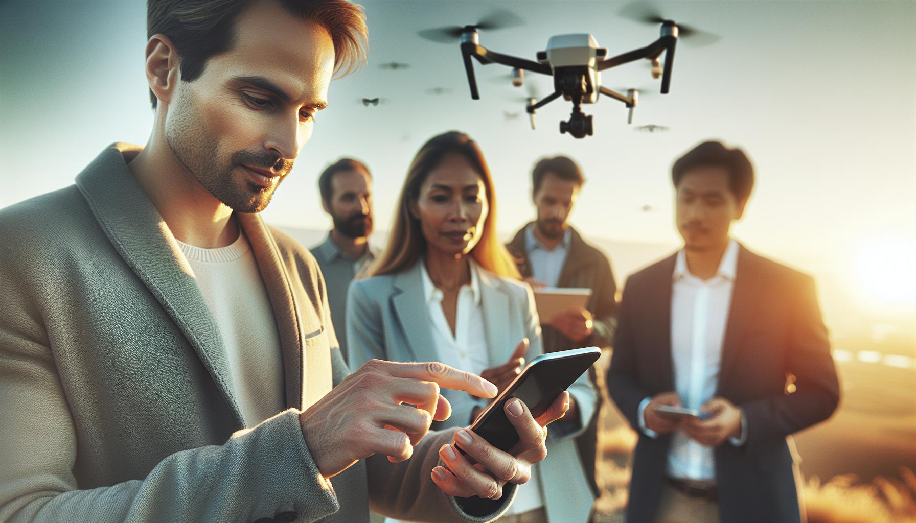 Using Mobile Apps for Drone Tracking