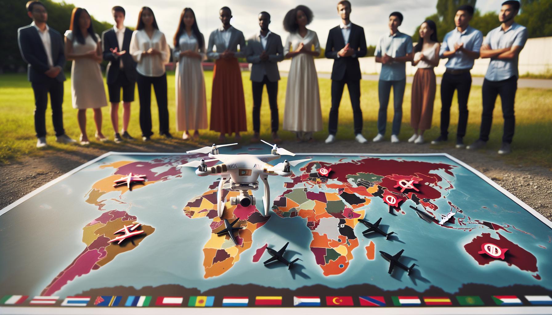 Countries with Active DJI Drone Bans